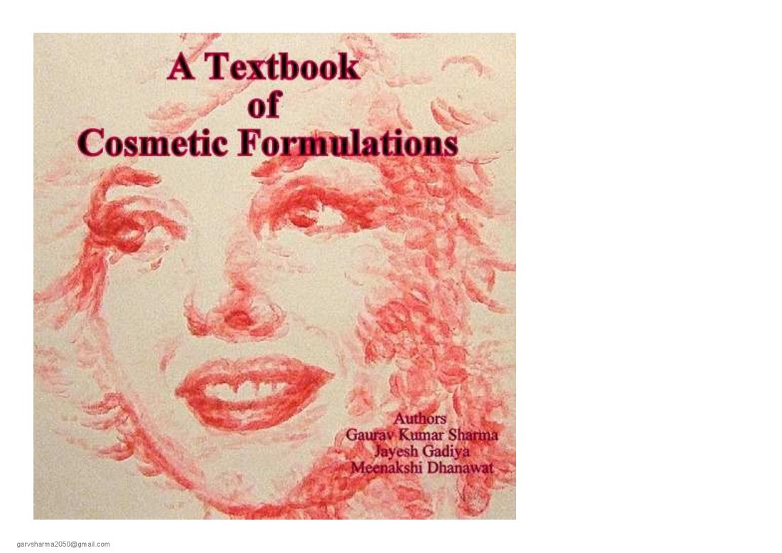 Textbook of Cosmetic Formulations